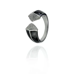 Bague argent BLACK & WHITE