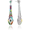 Boucles d'oreilles argent Serpent
