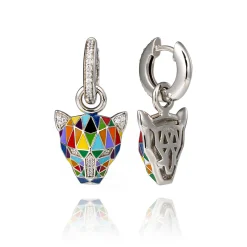 Boucles d'oreilles argent Fauve