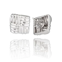 Boucles d'oreilles argent Manhattan