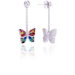 Boucles d'oreilles argent Papillons