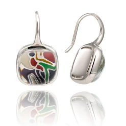 Boucles d'oreilles argent Toucan Art Abstrait