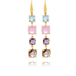 Boucles d'oreilles argent doré Manarola