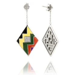 Boucles d'oreilles argent La Boca