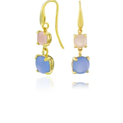 Boucles d'oreilles argent doré Manarola