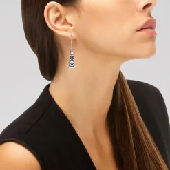 Boucles d'oreilles argent Aztec