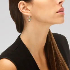 Boucles d'oreilles argent Fauve