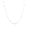Chaîne argent 42 cm - Maille forçat 1 mm