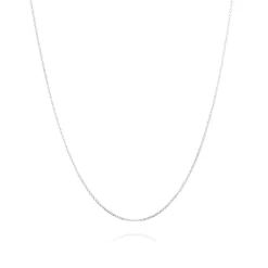 Chaîne argent 50 cm - Maille Forçat 1 mm