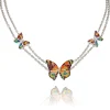Collier argent Papillon