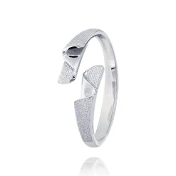 Jonc argent Vague