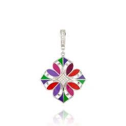 Pendentif argent Fleurs de lys