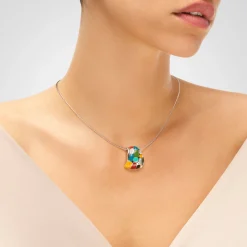 Pendentif argent Mosaïque